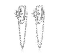 JZWCHQ Boucles d'oreilles, boucles d'oreilles pour femmes, boucles d'oreilles en zircon star zircon