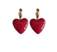 JZWCHQ Boucles d'oreilles de chute cardiaque pour femmes boucles d'oreilles de déclaration nouvelle personnalité boucles d'oreilles noires