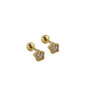 JZWCHQ Boucles d'oreilles de pote de couleur pavé Crystal Star Femmes