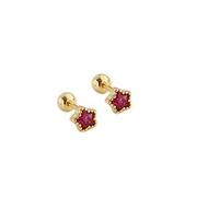 JZWCHQ Boucles d'oreilles de pote de couleur pavé Crystal Star Femmes