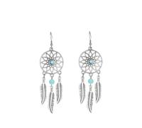 JZWCHQ Boucles d'oreilles en pierre naturelle pour femmes - motif de style ethnique rétro