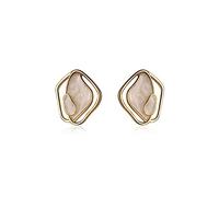 JZWCHQ Boucles d'oreilles Nuages irrégulières émail géométrique Petites Boucles d'oreilles Mode Boucles d'oreilles de fête créative Bijoux Boucles d'oreilles Haut de Gamme