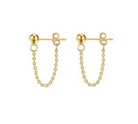 JZWCHQ Boule à balle minimaliste Boule de gland de glands de gloucs de goutte de boules d'oreilles pour femmes pour les femmes S925 Balles minuscules argent sterling étalon tragus cartilage