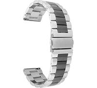 JZWCHQ Boulots de montre 18 mm 20 mm 22 mm en acier inoxydable bande de montre de montre pour compatible avec Samsung Galaxy Active 2 42 mm 46 mm Gear S3 Bracelet de bracelet de bracele