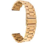 JZWCHQ Boulots de montre 18 mm 20 mm 22 mm en acier inoxydable bande de montre de montre pour compatible avec Samsung Galaxy Active 2 42 mm 46 mm Gear S3 Bracelet de bracelet de bracele