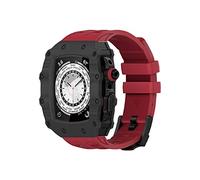 JZWCHQ Bracelet de bracelet en caoutchouc de boîtier en fibre de carbone kit de modification de bracelet en caoutchouc ， pour 45 mm 44 mm 9 8 7 6 5 4 4 SE Série de surveillance MODE REMPLACER STRAP
