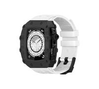 JZWCHQ Bracelet de bracelet en caoutchouc de boîtier en fibre de carbone kit de modification de bracelet en caoutchouc , pour 45 mm 44 mm 9 8 7 6 5 4 4 SE Série de surveillance MODE REMPLACER STRAP