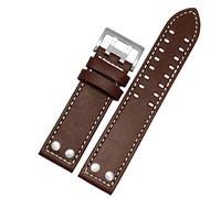 JZWCHQ Bracelet de gueule en cuir bracelet Band 22 mm 22 mm pour l'aviation H77755533 H77616533 Genue en cuir Men Watch Band