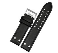 JZWCHQ Bracelet de gueule en cuir bracelet Band 22 mm 22 mm pour l'aviation H77755533 H77616533 Genue en cuir Men Watch Band