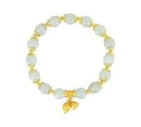 JZWCHQ Bracelet en bambou de jade naturel Bracelet de jade de style chinois pour femmes exquises