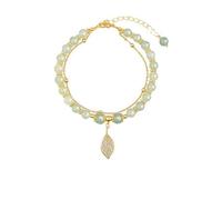 JZWCHQ Bracelet en bambou de jade naturel Bracelet de jade de style chinois pour femmes exquises