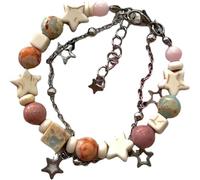 JZWCHQ Bracelet pour femmes Bracelet à double couche esthétique mignonne étoile en perle en perlé pour femmes / 1160, 21213