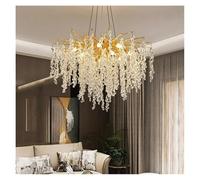 JZWCHQ Branches de Luxe LED Crystal Chandeliers Mome Lighting for Living Dining Room Decoration Plafond Plafond Pendants Assesses (3 changeables, D60cm)