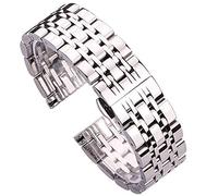 JZWCHQ Brans de montre 18 mm 20 mm 22 mm en acier inoxydable Bandle de montre en argent argent polish le luxe Remplacement du bracelet de bande de surveillance en métal