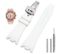 JZWCHQ Brans de montre en silicone 26 mm 27 mm de montre pour AP 15400 15202 15500 15703 26470o Royal Oak Offshore Men's Sports Rubber Bracelet