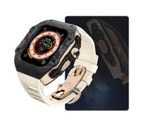 JZWCHQ Carbone Watch Watch Case FluorObber Band Mod Kit ， pour Ultra 8 7 6 5 4 SE 49mm 45mm 44 mm MOYEN MOYAGE ET REMPLACEZ LE KIT STRAPE DE MONTRE