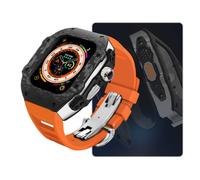 JZWCHQ Carbone Watch Watch Case FluorObber Band Mod Kit ， pour Ultra 8 7 6 5 4 SE 49mm 45mm 44 mm MOYEN MOYAGE ET REMPLACEZ LE KIT STRAPE DE MONTRE