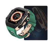 JZWCHQ Carbone Watch Watch Case FluorObber Band Mod Kit ， pour Ultra 8 7 6 5 4 SE 49mm 45mm 44 mm MOYEN MOYAGE ET REMPLACEZ LE KIT STRAPE DE MONTRE