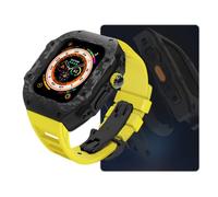 JZWCHQ Carbone Watch Watch Case FluorObber Band Mod Kit ， pour Ultra 8 7 6 5 4 SE 49mm 45mm 44 mm MOYEN MOYAGE ET REMPLACEZ LE KIT STRAPE DE MONTRE