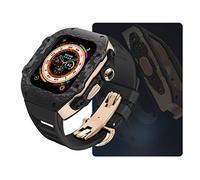 JZWCHQ Carbone Watch Watch Case FluorObber Band Mod Kit ， pour Ultra 8 7 6 5 4 SE 49mm 45mm 44 mm MOYEN MOYAGE ET REMPLACEZ LE KIT STRAPE DE MONTRE