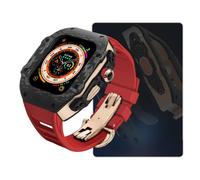 JZWCHQ Carbone Watch Watch Case FluorObber Band Mod Kit ， pour Ultra 8 7 6 5 4 SE 49mm 45mm 44 mm MOYEN MOYAGE ET REMPLACEZ LE KIT STRAPE DE MONTRE