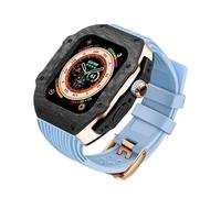 JZWCHQ Carbone Watch Watch Case FluorObber Band Mod Kit ， pour Ultra 8 7 6 5 4 SE 49mm 45mm 44 mm MOYEN MOYAGE ET REMPLACEZ LE KIT STRAPE DE MONTRE