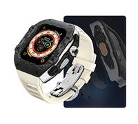 JZWCHQ Carbone Watch Watch Case FluorObber Band Mod Kit , pour Ultra 8 7 6 5 4 SE 49mm 45mm 44 mm MOYEN MOYAGE ET REMPLACEZ LE KIT STRAPE DE MONTRE