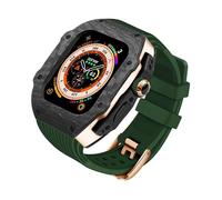 JZWCHQ Carbone Watch Watch Case FluorObber Band Mod Kit ， pour Ultra 8 7 6 5 4 SE 49mm 45mm 44 mm MOYEN MOYAGE ET REMPLACEZ LE KIT STRAPE DE MONTRE