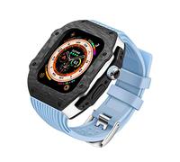 JZWCHQ Carbone Watch Watch Case FluorObber Band Mod Kit , pour Ultra 8 7 6 5 4 SE 49mm 45mm 44 mm MOYEN MOYAGE ET REMPLACEZ LE KIT STRAPE DE MONTRE