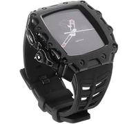 JZWCHQ Case de montre en alliage + groupe de montre en silicone , pour SE 8/7/6/4 45 mm 44 mm, Kit de remplacement de sangle de montre à cadre en métal de style RM pour hommes