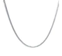 JZWCHQ Chaîne latérale de 2 mm féminine 925 argent sterling 16 "18" 20 "22" 24 "Colliers de charmes longs à long terme
