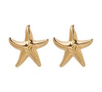 JZWCHQ Chunky Star Starfish Boucles d'oreilles enracinement pour femmes hypoallergéniques Gold plaqué Big Ocean Sequet Déclaration Charmes Drop Dant Stud Boucle d'oreilles Léger Place Holiday