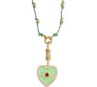 JZWCHQ Collier Accessoires Colorful perles pour femmes, Nature Bijoux à noux longue, Perles de graines Chureau Simple, Rainbow Jewelry Femmes
