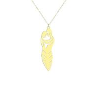 JZWCHQ Collier câlin en argent sterling 925 pour femmes hommes couples amoureux pendentif câlin symbole infini colliers baiser câlin collier câlin colliers pour