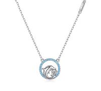 JZWCHQ Collier Collier dauphin Femelle Streng Silver Clavicule Chaîne Tendante Tendance Lumière Collier Collier cadeau d'anniversaire Collier pour femmes