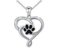 JZWCHQ Collier Collier de coeur de mode avec des pattes de chien pour hommes et femmes Love Chain avec charmant animal imprimé accessoires de bijoux bijoux de bijoux 244