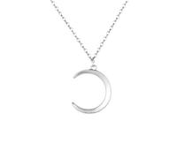 JZWCHQ Collier court pendentif de lune peu profonde lisse pour femmes bijoux fabriqués en Chine