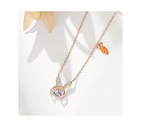 JZWCHQ Collier Creative 925 Collier de lapin Unique et intéressant Collier pendentif clair Collier de colline de luxe Colliers pour copines Colliers pour femmes