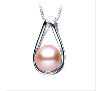 JZWCHQ Collier de perle d'eau douce Pendants Natural Fine Jewelry Cadeau pour les femmes fabriquées en Chine