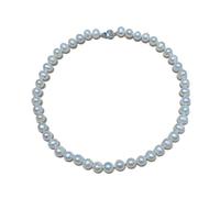 JZWCHQ Collier de perles Simple Eater d'eau douce Collier de perle 8-9 mm Presque rond Mère de Perle Collier Collier de perles pour femmes