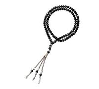 JZWCHQ Collier de personnalité de bijoux, perles de prière musulmane, Rosaire en résine Cérémonie de culte islamique Religieux Eid Ramadan présent Pray Jewelry pour filles accessoires pour les filles