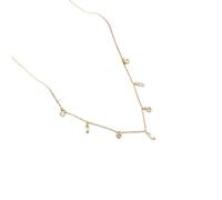 JZWCHQ Collier de zircon coloré géométrique pour les femmes bijoux faites en Chine