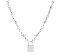 JZWCHQ Collier Fashion Rambles Iron Unisexe Chaîne Collier Femmes Hip-hop Gothic Punk Lock Barbed Little Pricking Thorns Choker Cold Cadeaux Bijoux Cadeaux 191