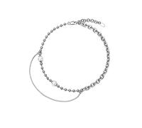 JZWCHQ Collier Fashion Splicing Chain Collier Hip Hop Street Style Clavicule Chaîne Personnalités Asymétriques Colliers de chaîne décorative pour femmes