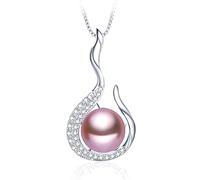 JZWCHQ Collier pendant perlé femme dame cadeau en eau douce naturelle fine mode pour