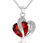 JZWCHQ Collier pendentif chaîne hommes femmes bijoux coeur collier pendentif pour femmes bijoux