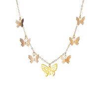 JZWCHQ Collier pendentif chaîne hommes femmes bijoux papillon étoiles colliers de chaîne pour femmes bijoux