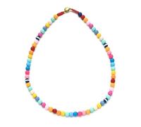 JZWCHQ Collier Pendentif chaîne Hommes Femmes Bijoux Style bohème Colliers de Perles Blanches pour Boho Corde Courte