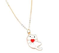 JZWCHQ Collier pour Femmes pour Femmes et Filles, soulever Les Chats, Styles Mixtes, Collier de Pendentif Animal pour Chats, Collier de Chat Mignon, Collier de Chat Noir pour Femmes, col de Chat pour