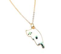 JZWCHQ Collier pour Femmes pour Femmes et Filles, soulever Les Chats, Styles Mixtes, Collier de Pendentif Animal pour Chats, Collier de Chat Mignon, Collier de Chat Noir pour Femmes, col de Chat pour